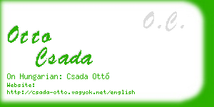 otto csada business card