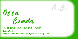 otto csada business card